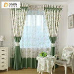 DIHIN HOME Garden Small Flowers Cotton Linen Printed,Blackout Grommet Window Curtain for Living Room ,52x63-inch,1 Panel Roman Shades Curtains Window Blinds custom curtains blackout curtains curtains for living room sheer curtains curtain fabric linen curtains kitchen curtains velvet curtains pinch pleat curtains bay window curtains outdoor curtains pleated curtains floral curtains dining room curtains kitchen valances drapes for bedroom patio curtains nursery curtains grommet curtains