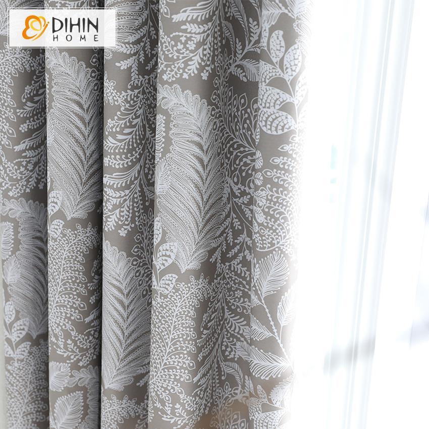 DIHIN HOME Garden Spliced Curtains，Blackout Grommet Window Curtain for Living Room ,52x63-inch,1 Panel Roman Shades Curtains Window Blinds custom curtains blackout curtains curtains for living room sheer curtains curtain fabric linen curtains kitchen curtains velvet curtains pinch pleat curtains bay window curtains outdoor curtains pleated curtains floral curtains dining room curtains kitchen valances drapes for bedroom patio curtains nursery curtains grommet curtains