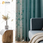DIHIN HOME Garden Tree Printed Spliced Curtains，Blackout Grommet Window Curtain for Living Room ,52x63-inch,1 Panel Roman Shades Curtains Window Blinds custom curtains blackout curtains curtains for living room sheer curtains curtain fabric linen curtains kitchen curtains velvet curtains pinch pleat curtains bay window curtains outdoor curtains pleated curtains floral curtains dining room curtains kitchen valances drapes for bedroom patio curtains nursery curtains grommet curtains