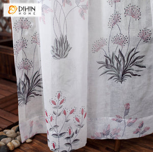 DIHIN HOME Garden Water Grass Printed Curtains,Blackout Grommet Window Curtain for Living Room ,52x63-inch,1 Panel Roman Shades Curtains Window Blinds custom curtains blackout curtains curtains for living room sheer curtains curtain fabric linen curtains kitchen curtains velvet curtains pinch pleat curtains bay window curtains outdoor curtains pleated curtains floral curtains dining room curtains kitchen valances drapes for bedroom patio curtains nursery curtains grommet curtains