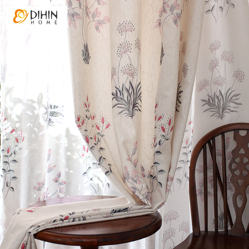 DIHIN HOME Garden Water Grass Printed Curtains,Blackout Grommet Window Curtain for Living Room ,52x63-inch,1 Panel Roman Shades Curtains Window Blinds custom curtains blackout curtains curtains for living room sheer curtains curtain fabric linen curtains kitchen curtains velvet curtains pinch pleat curtains bay window curtains outdoor curtains pleated curtains floral curtains dining room curtains kitchen valances drapes for bedroom patio curtains nursery curtains grommet curtains