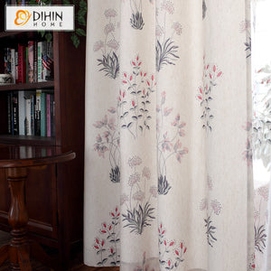 DIHIN HOME Garden Water Grass Printed Curtains,Blackout Grommet Window Curtain for Living Room ,52x63-inch,1 Panel Roman Shades Curtains Window Blinds custom curtains blackout curtains curtains for living room sheer curtains curtain fabric linen curtains kitchen curtains velvet curtains pinch pleat curtains bay window curtains outdoor curtains pleated curtains floral curtains dining room curtains kitchen valances drapes for bedroom patio curtains nursery curtains grommet curtains