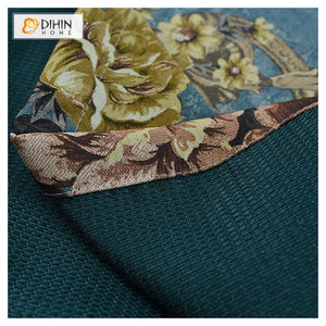 DIHIN HOME Glass of Flowers Printed，Blackout Grommet Window Curtain for Living Room ,52x63-inch,1 Panel Roman Shades Curtains Window Blinds custom curtains blackout curtains curtains for living room sheer curtains curtain fabric linen curtains kitchen curtains velvet curtains pinch pleat curtains bay window curtains outdoor curtains pleated curtains floral curtains dining room curtains kitchen valances drapes for bedroom patio curtains nursery curtains grommet curtains