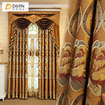 DIHIN HOME Golden Color Customized Embroirdered Valance ,Blackout Curtains Grommet Window Curtain for Living Room ,52x84-inch,1 Panel Roman Shades Curtains Window Blinds custom curtains blackout curtains curtains for living room sheer curtains curtain fabric linen curtains kitchen curtains velvet curtains pinch pleat curtains bay window curtains outdoor curtains pleated curtains floral curtains dining room curtains kitchen valances drapes for bedroom patio curtains nursery curtains grommet curtains