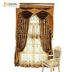 DIHIN HOME Golden Color Customized Embroirdered Valance ,Blackout Curtains Grommet Window Curtain for Living Room ,52x84-inch,1 Panel Roman Shades Curtains Window Blinds custom curtains blackout curtains curtains for living room sheer curtains curtain fabric linen curtains kitchen curtains velvet curtains pinch pleat curtains bay window curtains outdoor curtains pleated curtains floral curtains dining room curtains kitchen valances drapes for bedroom patio curtains nursery curtains grommet curtains