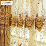 DIHIN HOME Golden Color Customized Embroirdered Valance ,Blackout Curtains Grommet Window Curtain for Living Room ,52x84-inch,1 Panel Roman Shades Curtains Window Blinds custom curtains blackout curtains curtains for living room sheer curtains curtain fabric linen curtains kitchen curtains velvet curtains pinch pleat curtains bay window curtains outdoor curtains pleated curtains floral curtains dining room curtains kitchen valances drapes for bedroom patio curtains nursery curtains grommet curtains