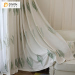 DIHIN HOME Green Aquatic Plant Embroidered ,Blackout Grommet Window Curtain for Living Room ,52x63-inch,1 Panel Roman Shades Curtains Window Blinds custom curtains blackout curtains curtains for living room sheer curtains curtain fabric linen curtains kitchen curtains velvet curtains pinch pleat curtains bay window curtains outdoor curtains pleated curtains floral curtains dining room curtains kitchen valances drapes for bedroom patio curtains nursery curtains grommet curtains
