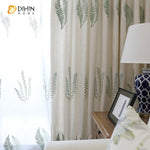 DIHIN HOME Green Aquatic Plant Embroidered ,Blackout Grommet Window Curtain for Living Room ,52x63-inch,1 Panel Roman Shades Curtains Window Blinds custom curtains blackout curtains curtains for living room sheer curtains curtain fabric linen curtains kitchen curtains velvet curtains pinch pleat curtains bay window curtains outdoor curtains pleated curtains floral curtains dining room curtains kitchen valances drapes for bedroom patio curtains nursery curtains grommet curtains