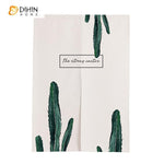 DIHIN HOME Green Cactus Printed Japanese Noren Doorway Curtain Tapestry,Cotton Linen,Door Way Curtain Door Hanging Tapestry,33.5''Wx59''L,1 Panel Roman Shades Window Curtains Curtains Window Blinds Curtains Drapes linen drapery curtains and drapes windows drapes custom curtains blackout curtains curtains for living room window shades sheer curtains curtain fabric window treatments custom drapery