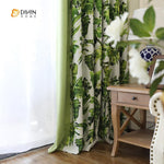 DIHIN HOME Green Intensive Leaves Printed ,Blackout Grommet Window Curtain for Living Room ,52x63-inch,1 Panel Roman Shades Curtains Window Blinds custom curtains blackout curtains curtains for living room sheer curtains curtain fabric linen curtains kitchen curtains velvet curtains pinch pleat curtains bay window curtains outdoor curtains pleated curtains floral curtains dining room curtains kitchen valances drapes for bedroom patio curtains nursery curtains grommet curtains