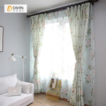 DIHIN HOME Green Leaves Pink Flowers Printed，Blackout Grommet Window Curtain for Living Room ,52x63-inch,1 Panel Roman Shades Curtains Window Blinds custom curtains blackout curtains curtains for living room sheer curtains curtain fabric linen curtains kitchen curtains velvet curtains pinch pleat curtains bay window curtains outdoor curtains pleated curtains floral curtains dining room curtains kitchen valances drapes for bedroom patio curtains nursery curtains grommet curtains