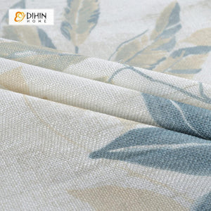 DIHIN HOME Green Leaves Printed curtain，Blackout Grommet Window Curtain for Living Room ,52x63-inch,1 Panel Roman Shades Curtains Window Blinds custom curtains blackout curtains curtains for living room sheer curtains curtain fabric linen curtains kitchen curtains velvet curtains pinch pleat curtains bay window curtains outdoor curtains pleated curtains floral curtains dining room curtains kitchen valances drapes for bedroom patio curtains nursery curtains grommet curtains