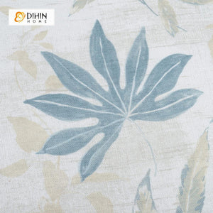 DIHIN HOME Green Leaves Printed curtain，Blackout Grommet Window Curtain for Living Room ,52x63-inch,1 Panel Roman Shades Curtains Window Blinds custom curtains blackout curtains curtains for living room sheer curtains curtain fabric linen curtains kitchen curtains velvet curtains pinch pleat curtains bay window curtains outdoor curtains pleated curtains floral curtains dining room curtains kitchen valances drapes for bedroom patio curtains nursery curtains grommet curtains