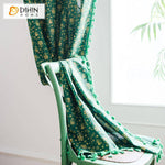 DIHIN HOME Green Loverly Printed Curtains With Lace ,Blackout Grommet Window Curtain for Living Room ,52x63-inch,1 Panel Roman Shades Curtains Window Blinds custom curtains blackout curtains curtains for living room sheer curtains curtain fabric linen curtains kitchen curtains velvet curtains pinch pleat curtains bay window curtains outdoor curtains pleated curtains floral curtains dining room curtains kitchen valances drapes for bedroom patio curtains nursery curtains grommet curtains