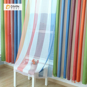 DIHIN HOME Green Rainbow Printed，Blackout Grommet Window Curtain for Living Room ,52x63-inch,1 Panel Roman Shades Curtains Window Blinds custom curtains blackout curtains curtains for living room sheer curtains curtain fabric linen curtains kitchen curtains velvet curtains pinch pleat curtains bay window curtains outdoor curtains pleated curtains floral curtains dining room curtains kitchen valances drapes for bedroom patio curtains nursery curtains grommet curtains