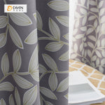 DIHIN HOME Grey Leaves Printed，Blackout Grommet Window Curtain for Living Room ,52x63-inch,1 Panel Roman Shades Curtains Window Blinds custom curtains blackout curtains curtains for living room sheer curtains curtain fabric linen curtains kitchen curtains velvet curtains pinch pleat curtains bay window curtains outdoor curtains pleated curtains floral curtains dining room curtains kitchen valances drapes for bedroom patio curtains nursery curtains grommet curtains