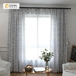 DIHIN HOME Grey Leaves Printed Curtain，Blackout Grommet Window Curtain for Living Room ,52x63-inch,1 Panel Roman Shades Curtains Window Blinds custom curtains blackout curtains curtains for living room sheer curtains curtain fabric linen curtains kitchen curtains velvet curtains pinch pleat curtains bay window curtains outdoor curtains pleated curtains floral curtains dining room curtains kitchen valances drapes for bedroom patio curtains nursery curtains grommet curtains