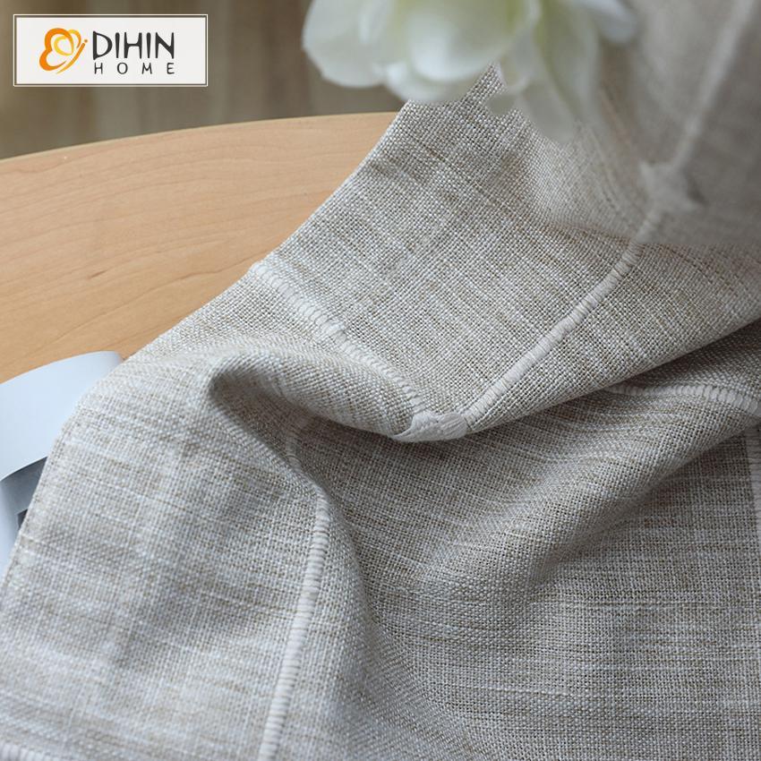 DIHIN HOME Grey Lines Embroidered,Blackout Grommet Window Curtain for Living Room ,52x63-inch,1 Panel Roman Shades Curtains Window Blinds custom curtains blackout curtains curtains for living room sheer curtains curtain fabric linen curtains kitchen curtains velvet curtains pinch pleat curtains bay window curtains outdoor curtains pleated curtains floral curtains dining room curtains kitchen valances drapes for bedroom patio curtains nursery curtains grommet curtains