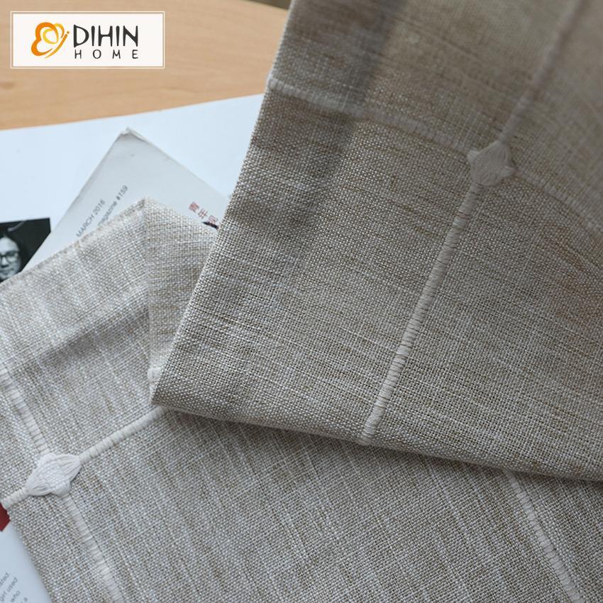 DIHIN HOME Grey Lines Embroidered,Blackout Grommet Window Curtain for Living Room ,52x63-inch,1 Panel Roman Shades Curtains Window Blinds custom curtains blackout curtains curtains for living room sheer curtains curtain fabric linen curtains kitchen curtains velvet curtains pinch pleat curtains bay window curtains outdoor curtains pleated curtains floral curtains dining room curtains kitchen valances drapes for bedroom patio curtains nursery curtains grommet curtains