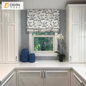 DIHIN HOME Grey Plants Printed Roman Shades ,Easy Install Washable Curtains ,Customized Window Curtain Drape, 24"W X 64"H Roman Shades Curtains Window Blinds custom curtains blackout curtains curtains for living room sheer curtains curtain fabric linen curtains kitchen curtains velvet curtains pinch pleat curtains bay window curtains outdoor curtains pleated curtains floral curtains dining room curtains kitchen valances drapes for bedroom patio curtains nursery curtains grommet curtains