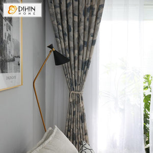 DIHIN HOME Grey Watercolor Printed,Blackout Grommet Window Curtain for Living Room ,52x63-inch,1 Panel Roman Shades Curtains Window Blinds custom curtains blackout curtains curtains for living room sheer curtains curtain fabric linen curtains kitchen curtains velvet curtains pinch pleat curtains bay window curtains outdoor curtains pleated curtains floral curtains dining room curtains kitchen valances drapes for bedroom patio curtains nursery curtains grommet curtains