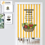 DIHIN HOME Helathy Organic Food Printed Japanese Noren Doorway Curtain Tapestry,Cotton Linen,Door Way Curtain Door Hanging Tapestry,33.5''Wx59''L,1 Panel Roman Shades Window Curtains Curtains Window Blinds Curtains Drapes linen drapery curtains and drapes windows drapes custom curtains blackout curtains curtains for living room window shades sheer curtains curtain fabric window treatments custom drapery