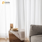 DIHIN HOME High Density Striped White Color,Grommet Window Sheer Curtain for Living Room ,52x63-inch,1 Panel Roman Shades Curtains Window Blinds custom curtains blackout curtains curtains for living room sheer curtains curtain fabric linen curtains kitchen curtains velvet curtains pinch pleat curtains bay window curtains outdoor curtains pleated curtains floral curtains dining room curtains kitchen valances drapes for bedroom patio curtains nursery curtains grommet curtains