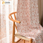 DIHIN HOME High-end Geometric Flowers Printed,Blackout Grommet Window Curtain for Living Room ,52x63-inch,1 Panel Roman Shades Curtains Window Blinds custom curtains blackout curtains curtains for living room sheer curtains curtain fabric linen curtains kitchen curtains velvet curtains pinch pleat curtains bay window curtains outdoor curtains pleated curtains floral curtains dining room curtains kitchen valances drapes for bedroom patio curtains nursery curtains grommet curtains