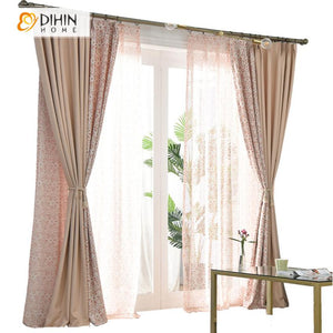 DIHIN HOME High-end Geometric Flowers Printed,Blackout Grommet Window Curtain for Living Room ,52x63-inch,1 Panel Roman Shades Curtains Window Blinds custom curtains blackout curtains curtains for living room sheer curtains curtain fabric linen curtains kitchen curtains velvet curtains pinch pleat curtains bay window curtains outdoor curtains pleated curtains floral curtains dining room curtains kitchen valances drapes for bedroom patio curtains nursery curtains grommet curtains