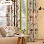 DIHIN HOME High Precision Flower Cluster Printed,Blackout Grommet Window Curtain for Living Room ,52x63-inch,1 Panel Roman Shades Curtains Window Blinds custom curtains blackout curtains curtains for living room sheer curtains curtain fabric linen curtains kitchen curtains velvet curtains pinch pleat curtains bay window curtains outdoor curtains pleated curtains floral curtains dining room curtains kitchen valances drapes for bedroom patio curtains nursery curtains grommet curtains