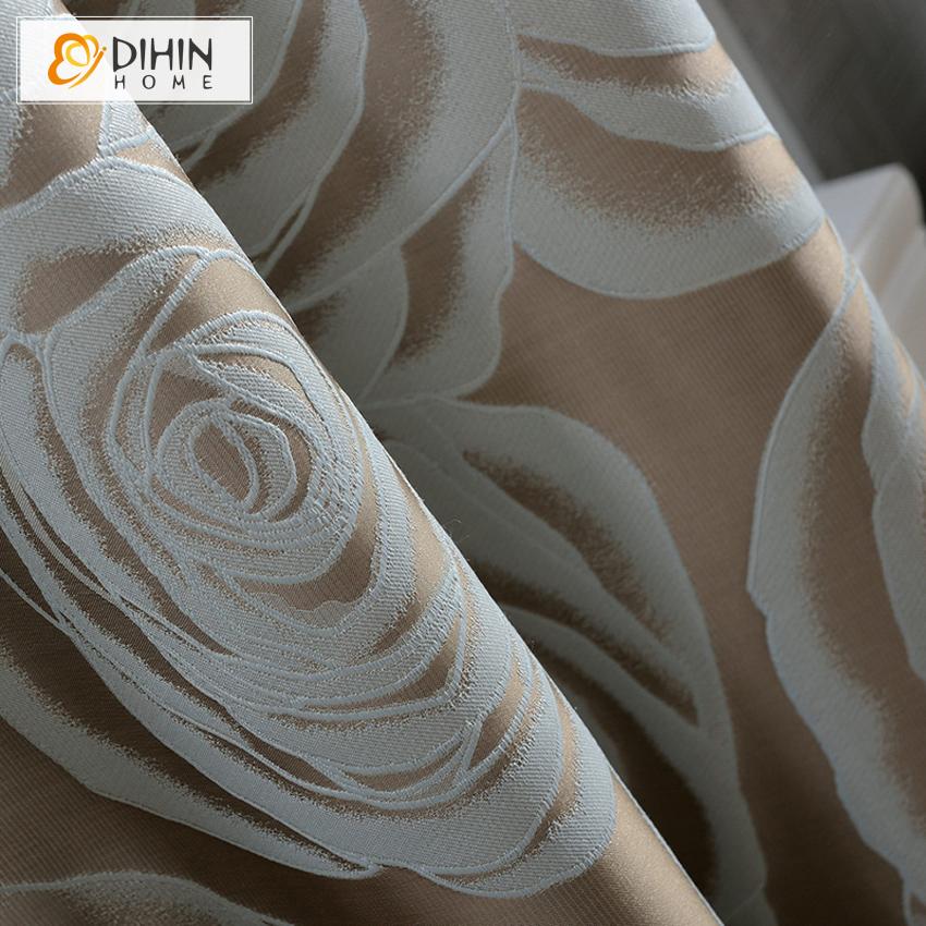 DIHIN HOME High Precision Jacquard Curtain,Blackout Grommet Window Curtain for Living Room ,52x63-inch,1 Panel Roman Shades Curtains Window Blinds custom curtains blackout curtains curtains for living room sheer curtains curtain fabric linen curtains kitchen curtains velvet curtains pinch pleat curtains bay window curtains outdoor curtains pleated curtains floral curtains dining room curtains kitchen valances drapes for bedroom patio curtains nursery curtains grommet curtains