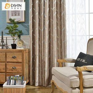 DIHIN HOME High-precision Jacquard Feather,Blackout Curtains Grommet Window Curtain for Living Room ,52x84-inch,1 Panel Roman Shades Curtains Window Blinds custom curtains blackout curtains curtains for living room sheer curtains curtain fabric linen curtains kitchen curtains velvet curtains pinch pleat curtains bay window curtains outdoor curtains pleated curtains floral curtains dining room curtains kitchen valances drapes for bedroom patio curtains nursery curtains grommet curtains