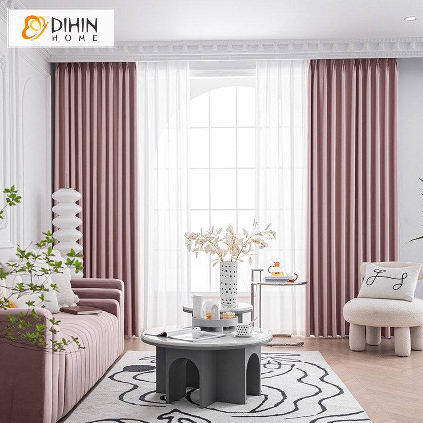 DIHIN HOME High Precision Pink Embossing,Blackout Grommet Window Curtain for Living Room ,52x63-inch,1 Panel Roman Shades Curtains Window Blinds custom curtains blackout curtains curtains for living room sheer curtains curtain fabric linen curtains kitchen curtains velvet curtains pinch pleat curtains bay window curtains outdoor curtains pleated curtains floral curtains dining room curtains kitchen valances drapes for bedroom patio curtains nursery curtains grommet curtains