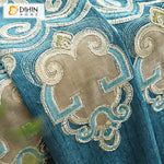 DIHIN HOME High Quality Blue Color Embroidered Curtain Fashion Valance ,Blackout Curtains Grommet Window Curtain for Living Room ,52x84-inch,1 Panel Roman Shades Curtains Window Blinds custom curtains blackout curtains curtains for living room sheer curtains curtain fabric linen curtains kitchen curtains velvet curtains pinch pleat curtains bay window curtains outdoor curtains pleated curtains floral curtains dining room curtains kitchen valances drapes for bedroom patio curtains nursery curtains grommet cu