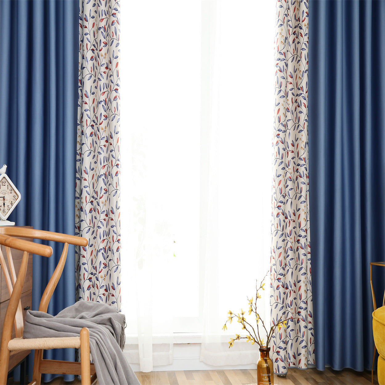 DIHIN HOME High Quality Colorful Leaves Printed,Blackout Grommet Window Curtain for Living Room ,52x63-inch,1 Panel Roman Shades Curtains Window Blinds custom curtains blackout curtains curtains for living room sheer curtains curtain fabric linen curtains kitchen curtains velvet curtains pinch pleat curtains bay window curtains outdoor curtains pleated curtains floral curtains dining room curtains kitchen valances drapes for bedroom patio curtains nursery curtains grommet curtains