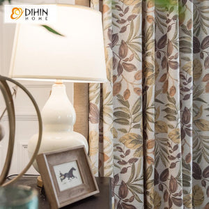 DIHIN HOME High Quality Cotton Linen Thick Fabric Printed Curtains,Blackout Grommet Window Curtain for Living Room ,52x63-inch,1 Panel Roman Shades Curtains Window Blinds custom curtains blackout curtains curtains for living room sheer curtains curtain fabric linen curtains kitchen curtains velvet curtains pinch pleat curtains bay window curtains outdoor curtains pleated curtains floral curtains dining room curtains kitchen valances drapes for bedroom patio curtains nursery curtains grommet curtains