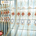 DIHIN HOME High Quality Embroidered Curtain Window Valance ,Blackout Curtains Grommet Window Curtain for Living Room ,52x84-inch,1 Panel Roman Shades Curtains Window Blinds custom curtains blackout curtains curtains for living room sheer curtains curtain fabric linen curtains kitchen curtains velvet curtains pinch pleat curtains bay window curtains outdoor curtains pleated curtains floral curtains dining room curtains kitchen valances drapes for bedroom patio curtains nursery curtains grommet curtains