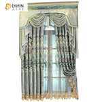 DIHIN HOME  High Quality Embroidered Valance ,Blackout Curtains Grommet Window Curtain for Living Room ,52x84-inch,1 Panel Roman Shades Curtains Window Blinds custom curtains blackout curtains curtains for living room sheer curtains curtain fabric linen curtains kitchen curtains velvet curtains pinch pleat curtains bay window curtains outdoor curtains pleated curtains floral curtains dining room curtains kitchen valances drapes for bedroom patio curtains nursery curtains grommet curtains