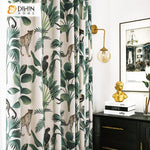 DIHIN HOME High Quality Green Forest and Monkey Printed Curtains,Blackout Grommet Window Curtain for Living Room ,52x63-inch,1 Panel Roman Shades Curtains Window Blinds custom curtains blackout curtains curtains for living room sheer curtains curtain fabric linen curtains kitchen curtains velvet curtains pinch pleat curtains bay window curtains outdoor curtains pleated curtains floral curtains dining room curtains kitchen valances drapes for bedroom patio curtains nursery curtains grommet curtains