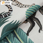 DIHIN HOME High Quality Green Forest and Monkey Printed Curtains,Blackout Grommet Window Curtain for Living Room ,52x63-inch,1 Panel Roman Shades Curtains Window Blinds custom curtains blackout curtains curtains for living room sheer curtains curtain fabric linen curtains kitchen curtains velvet curtains pinch pleat curtains bay window curtains outdoor curtains pleated curtains floral curtains dining room curtains kitchen valances drapes for bedroom patio curtains nursery curtains grommet curtains