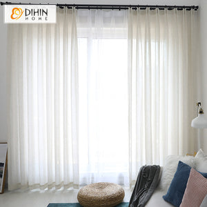 DIHIN HOME High Quality Linen Material Beige Color,Grommet Window Sheer Curtain for Living Room ,52x63-inch,1 Panel Roman Shades Curtains Window Blinds custom curtains blackout curtains curtains for living room sheer curtains curtain fabric linen curtains kitchen curtains velvet curtains pinch pleat curtains bay window curtains outdoor curtains pleated curtains floral curtains dining room curtains kitchen valances drapes for bedroom patio curtains nursery curtains grommet curtains