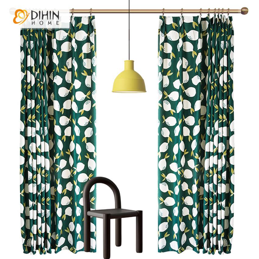 DIHIN HOME High Quality Pastoral Plants Printed Curtains,Blackout Grommet Window Curtain for Living Room ,52x63-inch,1 Panel Roman Shades Curtains Window Blinds custom curtains blackout curtains curtains for living room sheer curtains curtain fabric linen curtains kitchen curtains velvet curtains pinch pleat curtains bay window curtains outdoor curtains pleated curtains floral curtains dining room curtains kitchen valances drapes for bedroom patio curtains nursery curtains grommet curtains