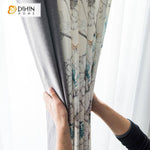 DIHIN HOME High Quality Vintage White Flowers Printed,Blackout Grommet Window Curtain for Living Room ,52x63-inch,1 Panel Roman Shades Curtains Window Blinds custom curtains blackout curtains curtains for living room sheer curtains curtain fabric linen curtains kitchen curtains velvet curtains pinch pleat curtains bay window curtains outdoor curtains pleated curtains floral curtains dining room curtains kitchen valances drapes for bedroom patio curtains nursery curtains grommet curtains