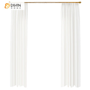 DIHIN HOME High Quality White Color Curtains,Blackout Grommet Window Curtain for Living Room ,52x63-inch,1 Panel Roman Shades Curtains Window Blinds custom curtains blackout curtains curtains for living room sheer curtains curtain fabric linen curtains kitchen curtains velvet curtains pinch pleat curtains bay window curtains outdoor curtains pleated curtains floral curtains dining room curtains kitchen valances drapes for bedroom patio curtains nursery curtains grommet curtains