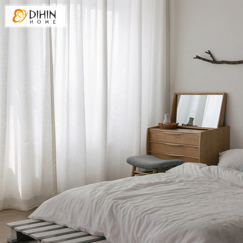DIHIN HOME High Quality White Color Curtains,Blackout Grommet Window Curtain for Living Room ,52x63-inch,1 Panel Roman Shades Curtains Window Blinds custom curtains blackout curtains curtains for living room sheer curtains curtain fabric linen curtains kitchen curtains velvet curtains pinch pleat curtains bay window curtains outdoor curtains pleated curtains floral curtains dining room curtains kitchen valances drapes for bedroom patio curtains nursery curtains grommet curtains