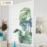 DIHIN HOME Huge Leaf Printed Roman Shades,Easy Install Washable Curtains ,Customized Window Curtain Drape, 24"W X 64" Roman Shades Curtains Window Blinds custom curtains blackout curtains curtains for living room sheer curtains curtain fabric linen curtains kitchen curtains velvet curtains pinch pleat curtains bay window curtains outdoor curtains pleated curtains floral curtains dining room curtains kitchen valances drapes for bedroom patio curtains nursery curtains grommet curtains