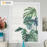 DIHIN HOME Huge Leaf Printed Roman Shades,Easy Install Washable Curtains ,Customized Window Curtain Drape, 24"W X 64" Roman Shades Curtains Window Blinds custom curtains blackout curtains curtains for living room sheer curtains curtain fabric linen curtains kitchen curtains velvet curtains pinch pleat curtains bay window curtains outdoor curtains pleated curtains floral curtains dining room curtains kitchen valances drapes for bedroom patio curtains nursery curtains grommet curtains