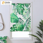 DIHIN HOME Huge Leaves Printed Roman Shades,Easy Install Washable Curtains ,Customized Window Curtain Drape, 24"W X 64" Roman Shades Curtains Window Blinds custom curtains blackout curtains curtains for living room sheer curtains curtain fabric linen curtains kitchen curtains velvet curtains pinch pleat curtains bay window curtains outdoor curtains pleated curtains floral curtains dining room curtains kitchen valances drapes for bedroom patio curtains nursery curtains grommet curtains