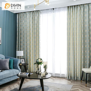 DIHIN HOME Japanese geometry Jacquard,Blackout Grommet Window Curtain for Living Room ,52x63-inch,1 Panel Roman Shades Curtains Window Blinds custom curtains blackout curtains curtains for living room sheer curtains curtain fabric linen curtains kitchen curtains velvet curtains pinch pleat curtains bay window curtains outdoor curtains pleated curtains floral curtains dining room curtains kitchen valances drapes for bedroom patio curtains nursery curtains grommet curtains