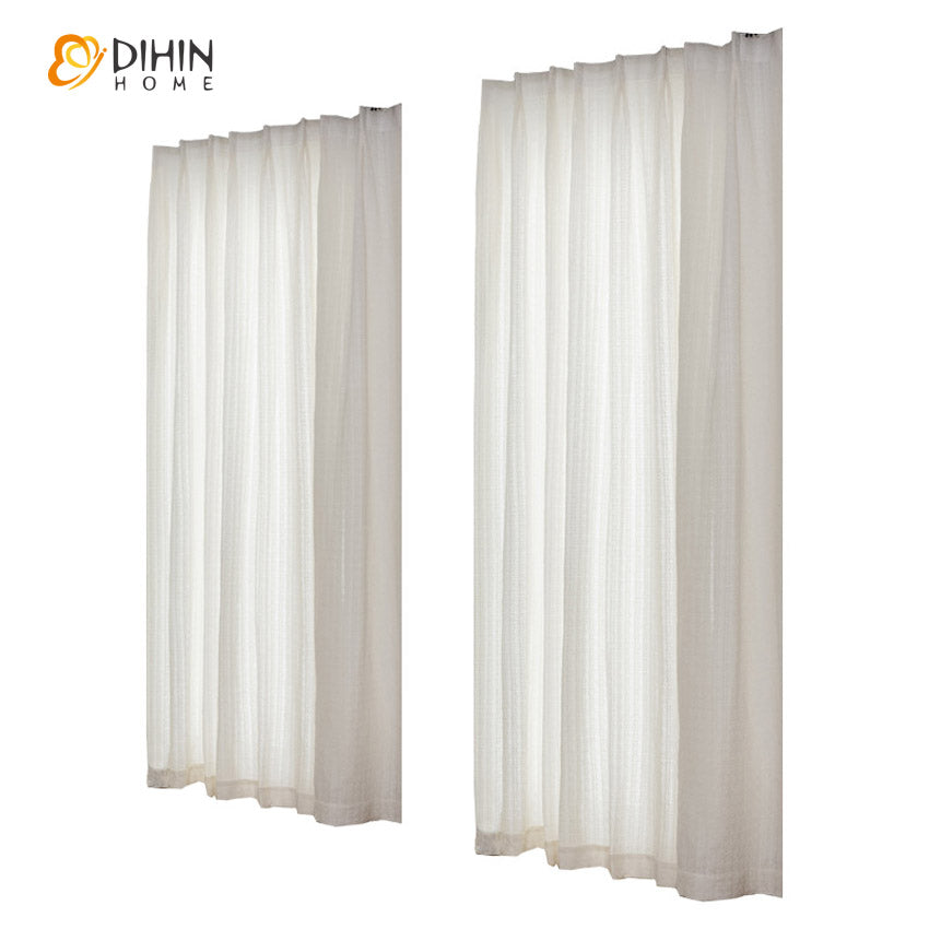DIHIN HOME Japanese Solid Color Cotton Linen Thickening Sheer Curtains,Grommet Window Curtain for Living Room ,52x63-inch,1 Panel Roman Shades Curtains Window Blinds custom curtains blackout curtains curtains for living room sheer curtains curtain fabric linen curtains kitchen curtains velvet curtains pinch pleat curtains bay window curtains outdoor curtains pleated curtains floral curtains dining room curtains kitchen valances drapes for bedroom patio curtains nursery curtains grommet curtains